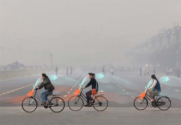 bicicleta contra smog