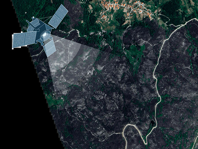 mapa satelite para prevenir y controlar incendios