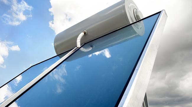 colector solar plano