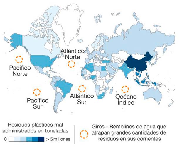 giros oceanicos mapa