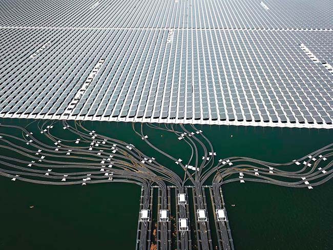 planta solar flotante