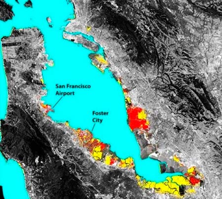 hundimiento del terreno de San Francisco mapa