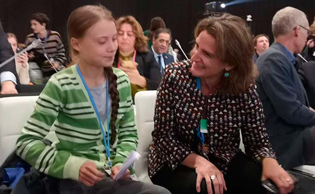 Greta Thunberg en la Cumbre del Clima