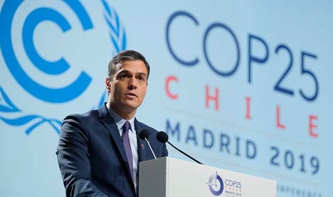 Pedro Sánchez en Cumbre del Clima 2019