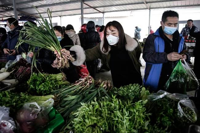 coronavirus mercado de mariscos y pescados de Wuhan