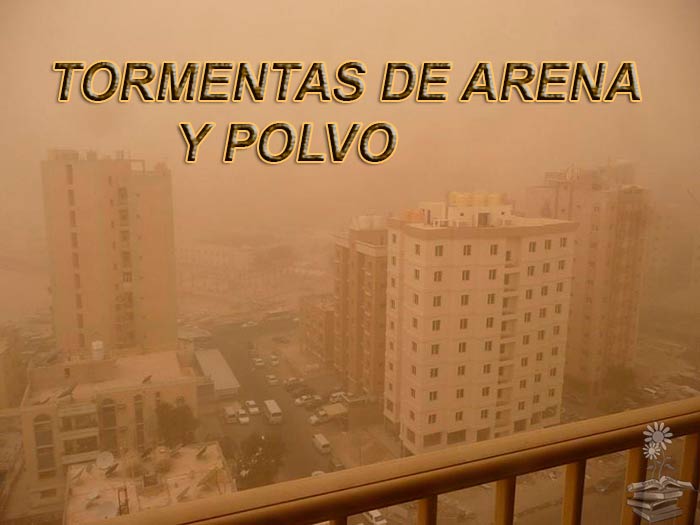 Tormentas de arena y polvo Portada