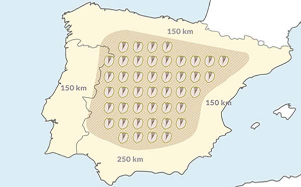 mapa de España plantar pistachos precio