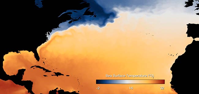 temperaturas superficie del mar