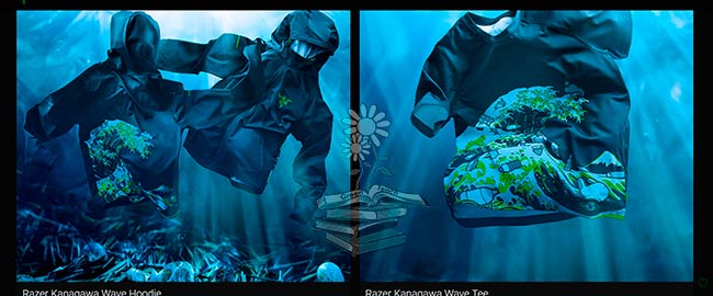 camiseta y sudadera Razer Kanagawa Wave