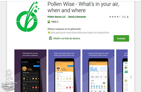 Pollen Wise mejores aplicaciones alerta de polen
