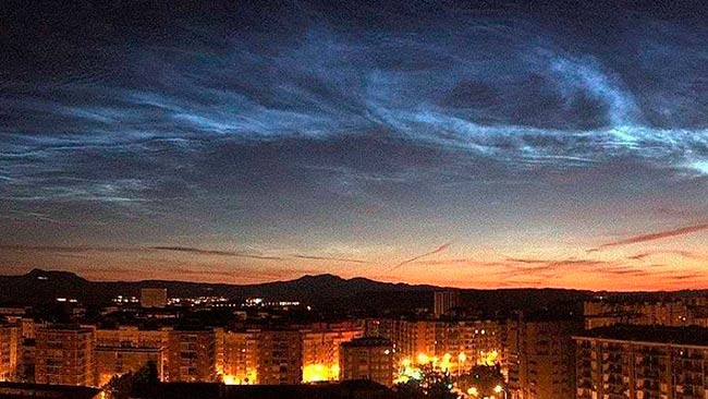 nubes noctilucentes