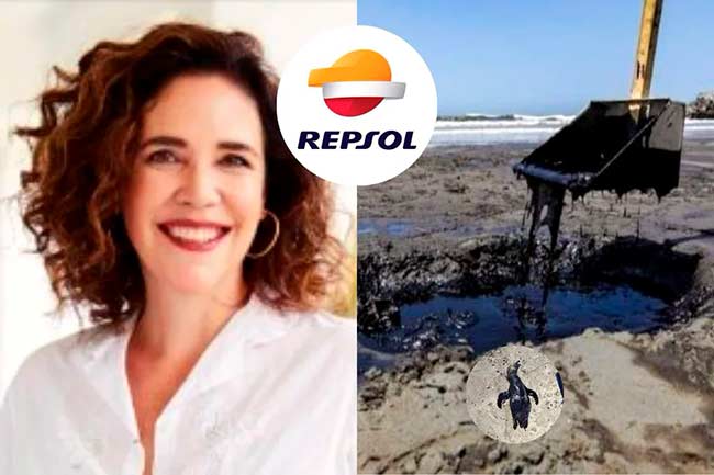 vertido de petroloe de Repsol en Peru
