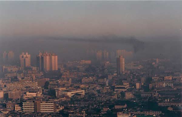 Imágenes de la contaminación atmosférica