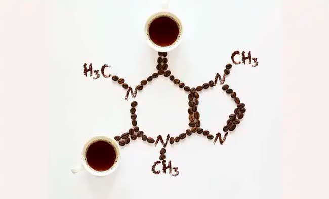 cafeina molecula dibujo