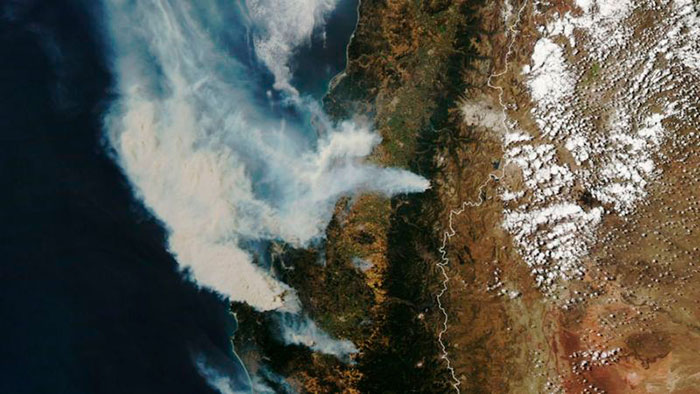 Los devastadores incendios forestales de Chile 2023
