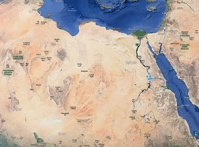 localizacion paruqe solar de Benban Egipto
