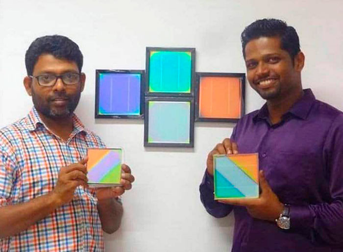 Paneles solares de colores SMART creados en la India