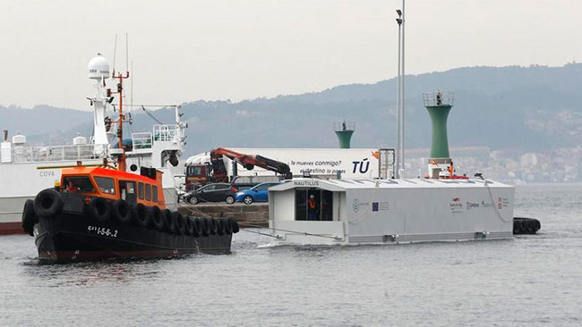 instalacion visor submarino Nautilus de proyecto Living Ports