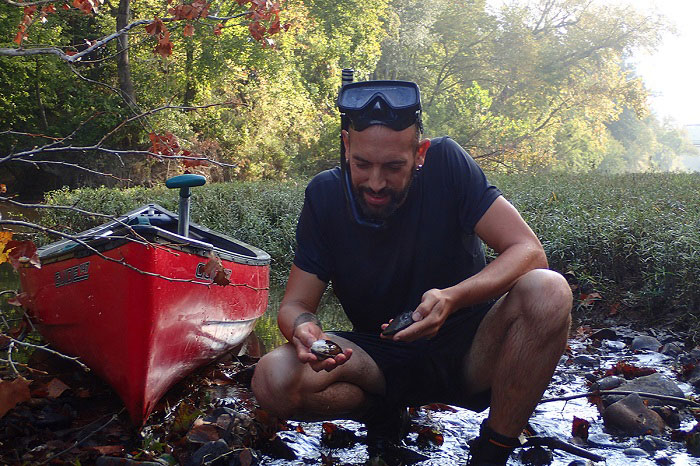 estudio internacional sobre la conservación del mejillon de agua dulce Noé Ferreira