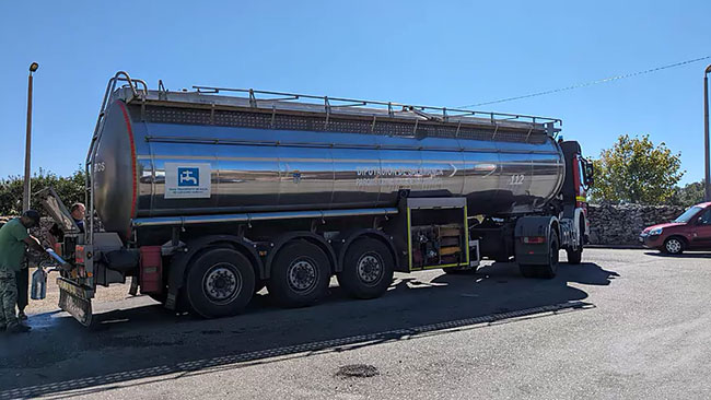 camion cisterna para pueblos de Salamanca y Zamora con agua contamianda por plaguicidas
