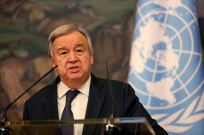 Antonio Guterres, presidente de la ONU