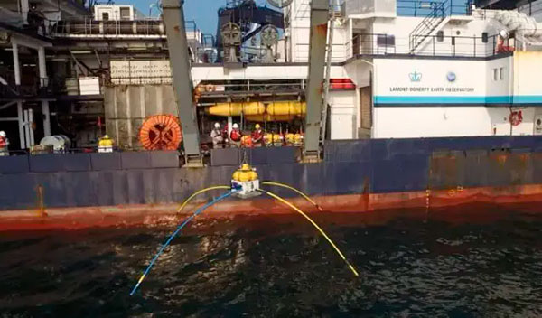 sondaje de la gigantesca reserva de agua dulce bajo el océano Atlántico