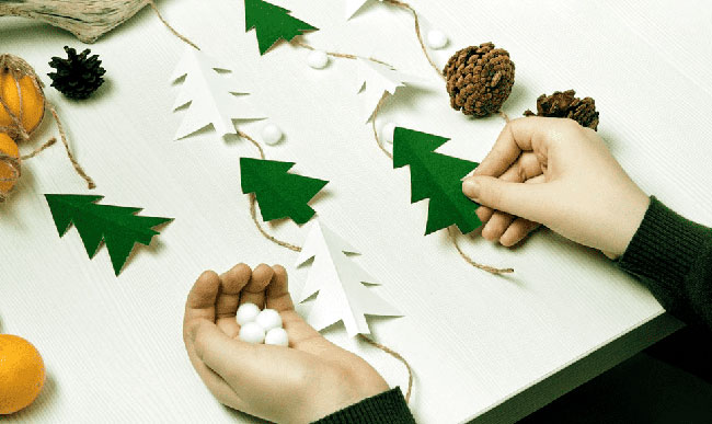 decoracion navidad sostenible casera