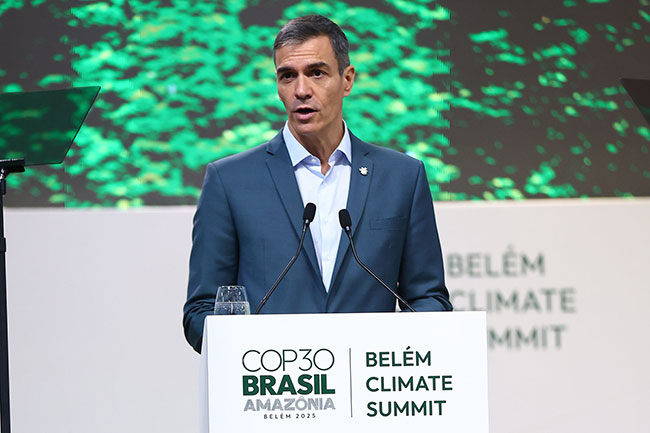 presidente del gobierno de España en la Cumbre del Clima 2025 COP30