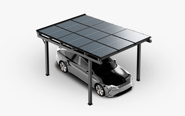 Luxo Single Solar Carport