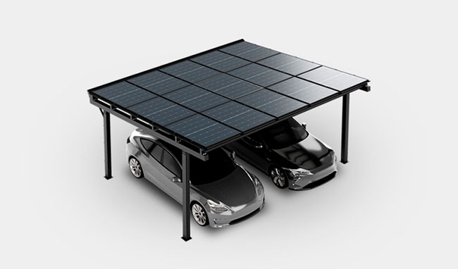 Luxo Double Solar Carport