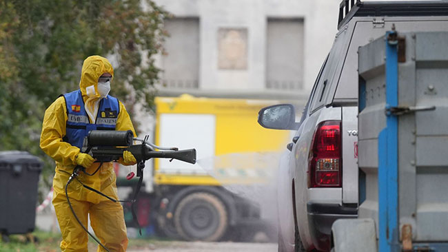 medidas de control y desinfeccion de peste porcina africana en España 2025