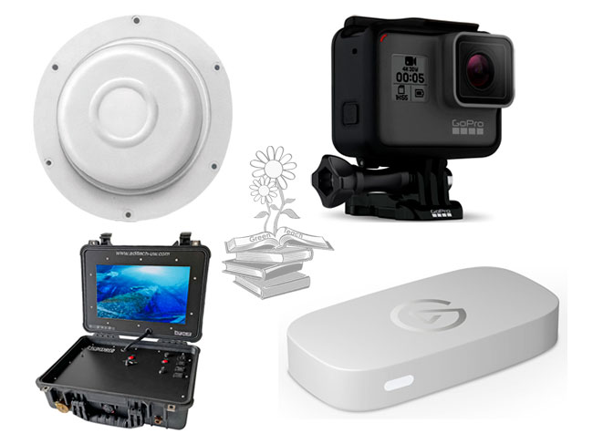 aparatos tecnológicos empleados en el estudio sobre si los pingüinos papúa reaccionan a los sonidos submarinos