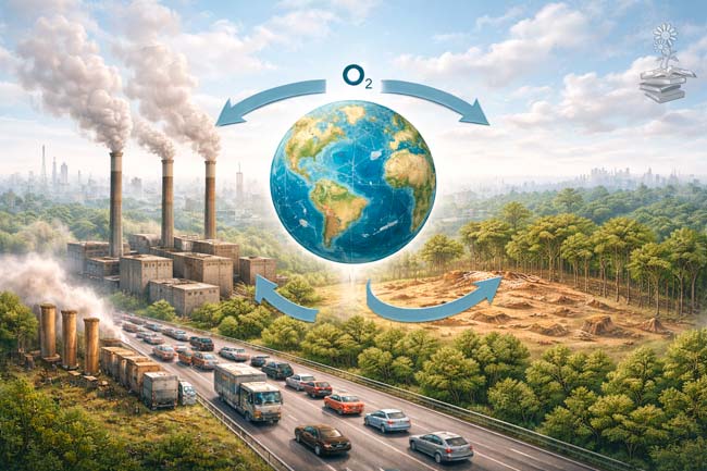 Impacto humano en el ciclo del oxígeno