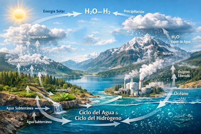 Ciclo del hidrogeno y clico del agua