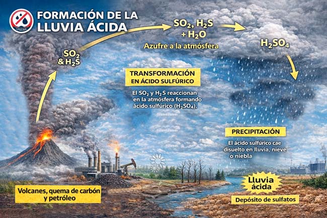 Ciclo del Azufre y lluvia ácida