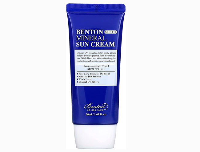 crema solar mineral Benton