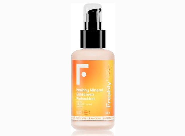protector solar mineral de Freshly Cosmetics