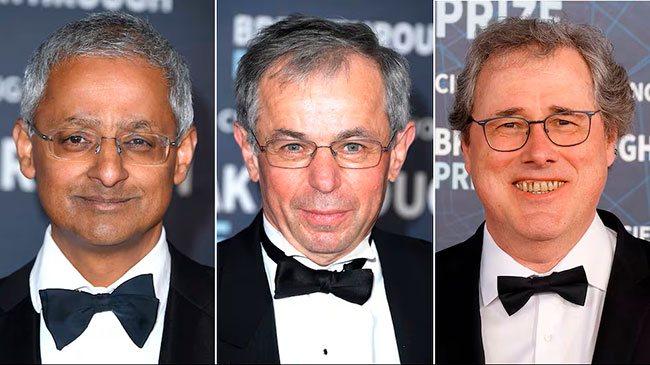 David Klenerman, Shankar Balasubramanian y Pascal Mayer en los Premios Princesa de Asturias de Investigación Científica y Técnica 2026