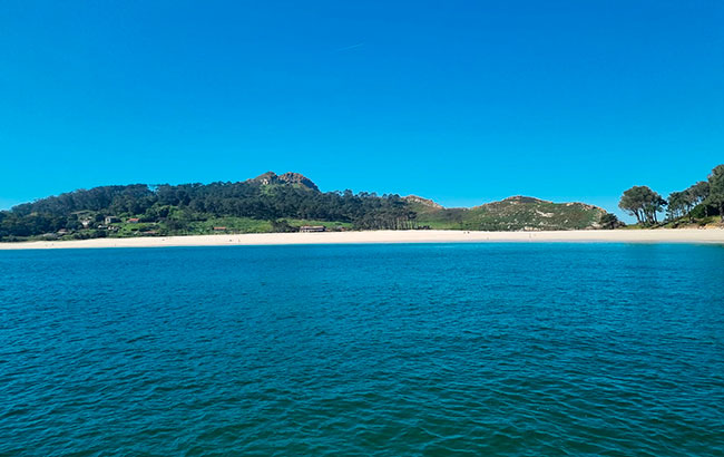 Islas Cíes en la Ría de Vigo 